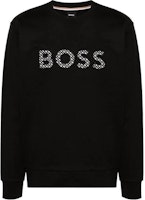 Order HUGO BOSS Logo Crewneck Sweatshirt Black Long Sleeve. 50521117-001