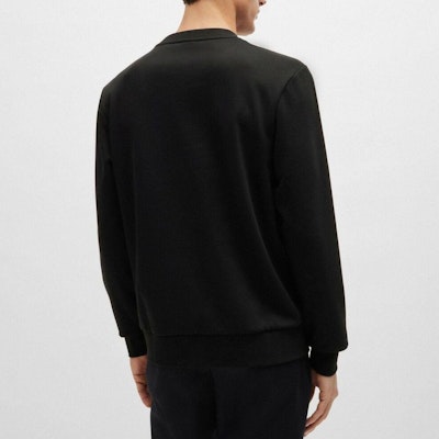HUGO BOSS Logo Crewneck Sweatshirt Black Long Sleeve. 50521117-001 Shop HUGO BOSS Logo Crewneck Sweatshirt Black Long Sleeve. 50521117-001