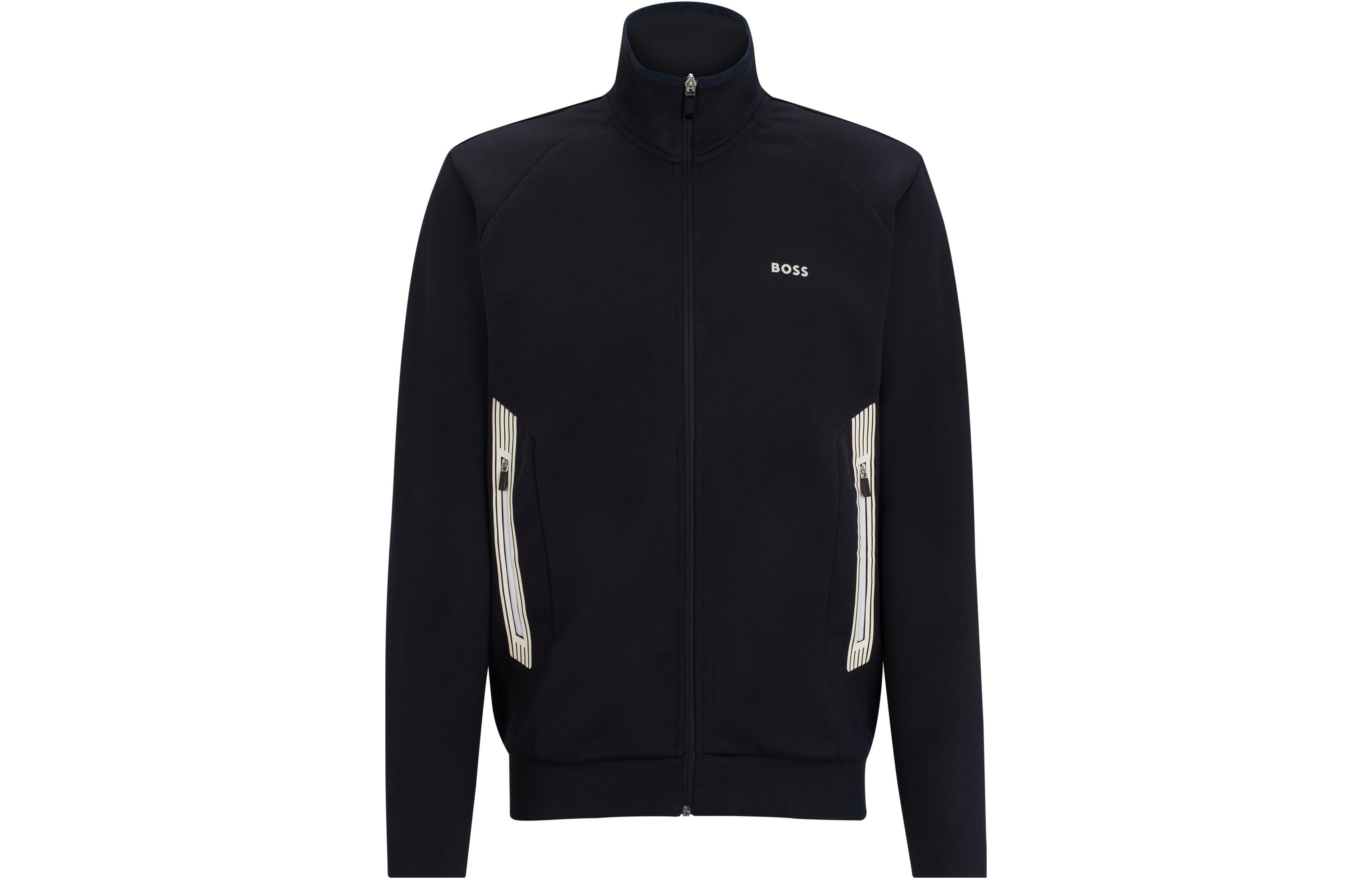 Order 雨果博斯 深黑色标志印花夹克. 50504730-402