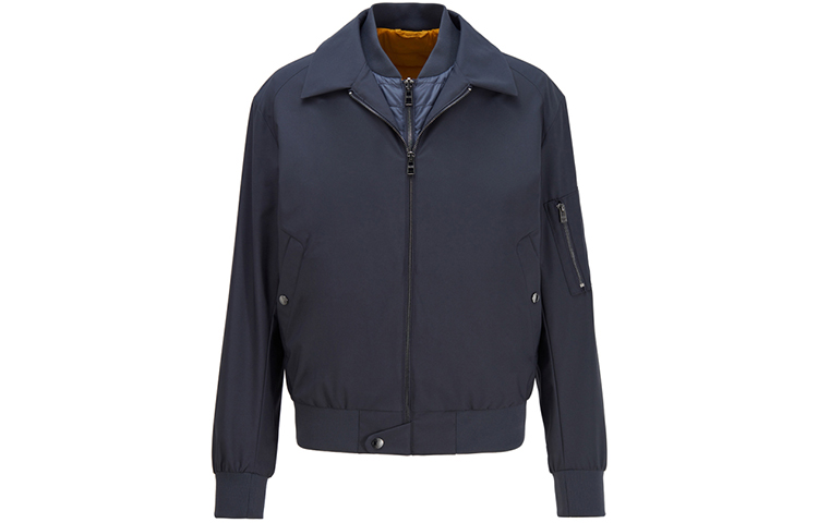 HUGO BOSS  Navy Blue Detachable Cotton Long Sleeve Jacket 50427837-406 圖 2