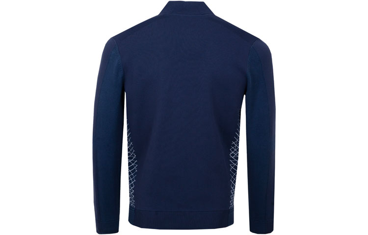 Lookbook HUGO BOSS 深藍幾何圖案針織毛衣 50427756-410