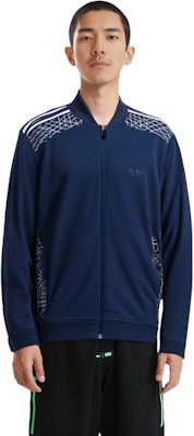 HUGO BOSS 深藍幾何圖案針織毛衣 50427756-410 Shop HUGO BOSS 深藍幾何圖案針織毛衣 50427756-410