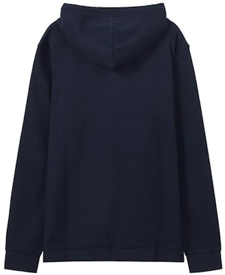 HUGO BOSS Navy Blue Plain Embroidered Logo Zip-Up Hoodie. 50480684-406 Lookbook HUGO BOSS Navy Blue Plain Embroidered Logo Zip-Up Hoodie. 50480684-406
