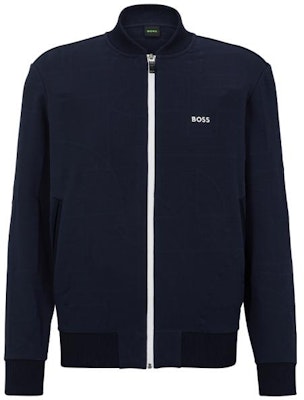 HUGO BOSS Chaqueta Azul Marino con Cremallera Completa y Letras Impresas. 50493812-402 Buy HUGO BOSS Chaqueta Azul Marino con Cremallera Completa y Letras Impresas. 50493812-402