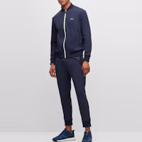 Purchase HUGO BOSS 海軍藍字母印花全拉鍊外套 50493812-402