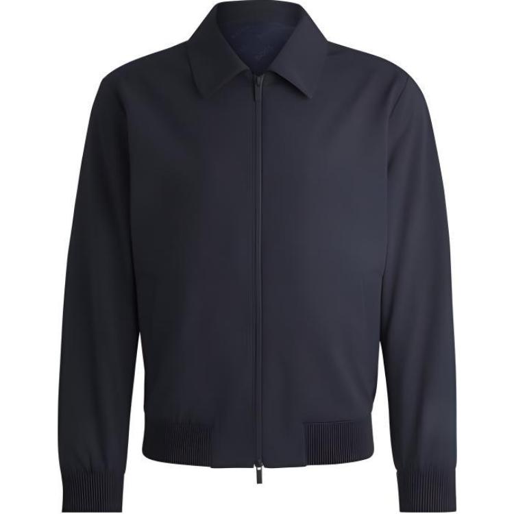 HUGO BOSS  Navy Blue Zip-Up Long Sleeve Jacket 50521577-404 圖 2