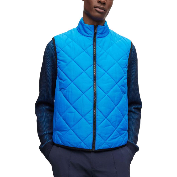 HUGO BOSS  Navy Long Sleeve Zipper Jacket with Solid Stitch Design 50493647-404 圖 9