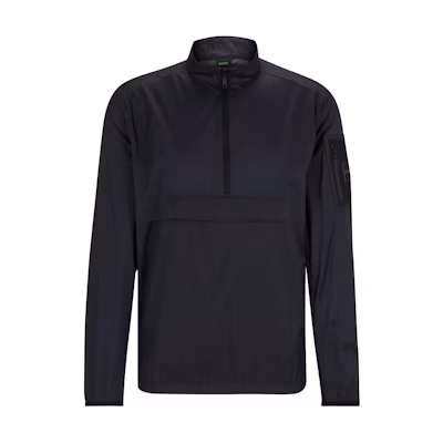 HUGO BOSS Navy Water-Repellent Windbreaker in Ripstop Fabric. 50514330-402