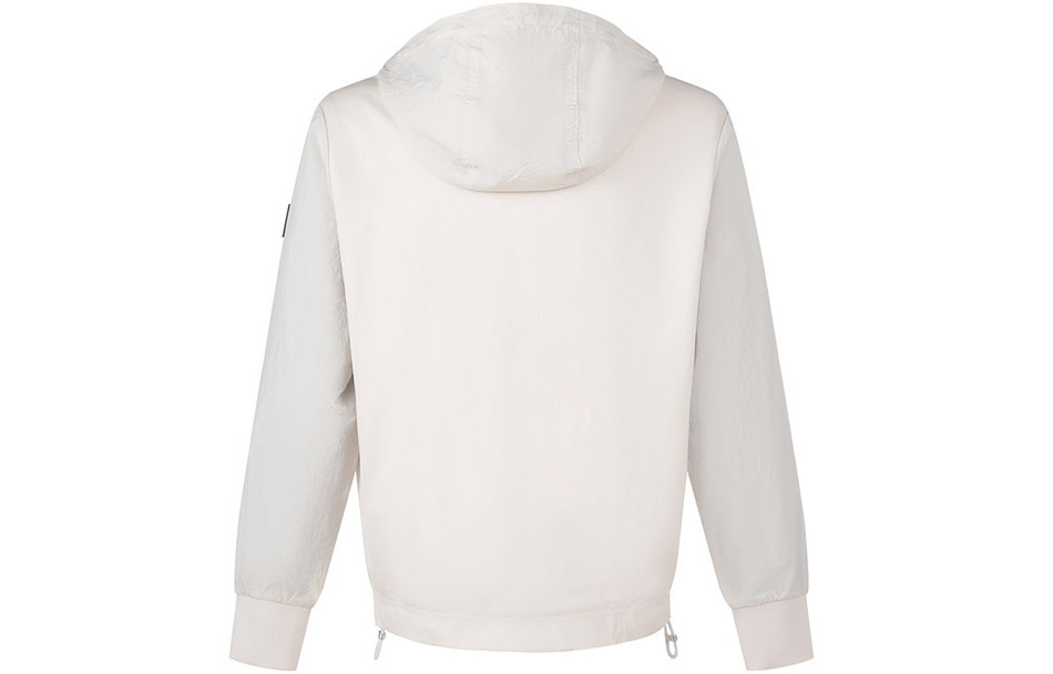 HUGO BOSS  Off-White Colorblock Hooded Zip Jacket with Drawstrings. 50471726-131 圖 3