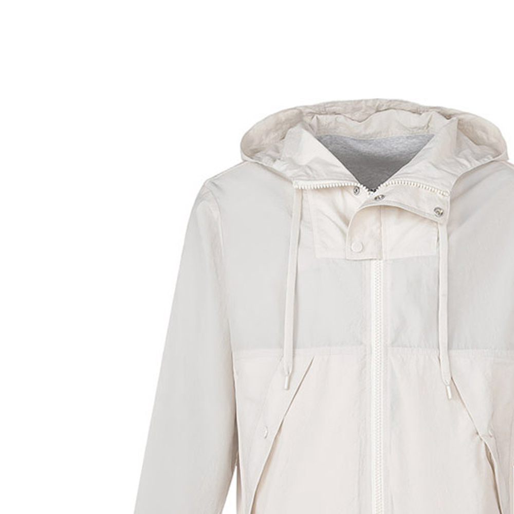 HUGO BOSS  Off-White Colorblock Hooded Zip Jacket with Drawstrings. 50471726-131 圖 8