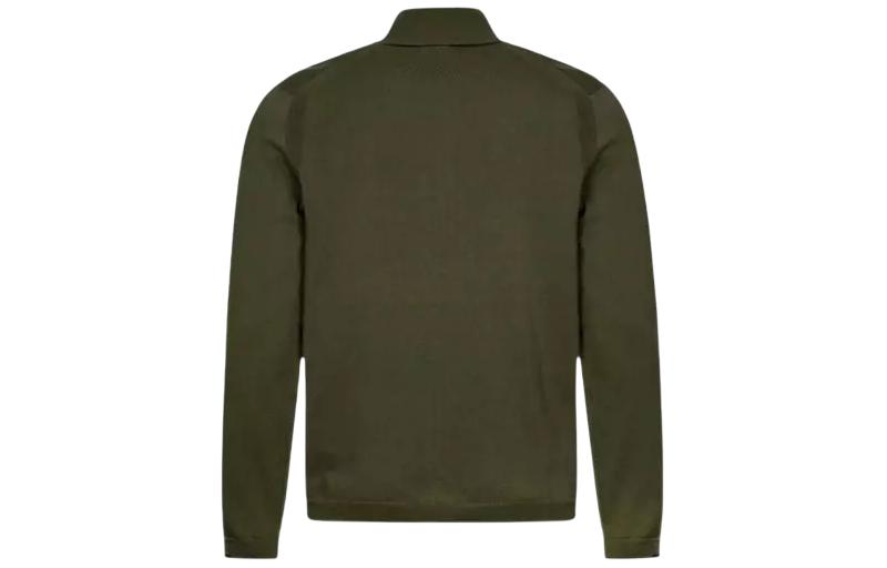 Lookbook HUGO BOSS 橄欖綠刺繡標誌立領外套 50498540-379