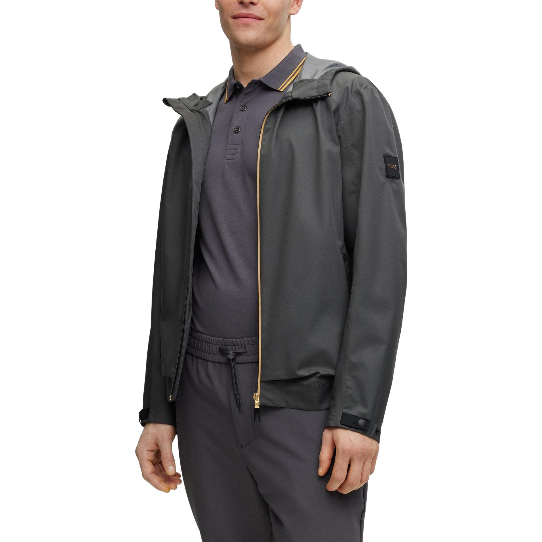 HUGO BOSS  Plain Grey Zip-Up Hoodie Jacket 50491906-027 圖 4