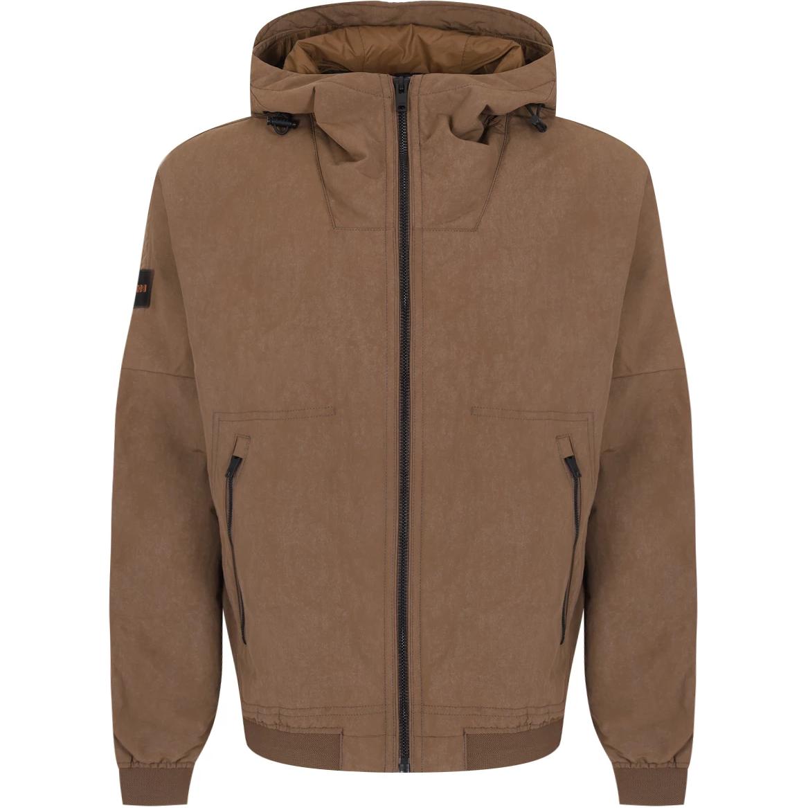 HUGO BOSS  Plain Zip-Up Hoodie Jacket Light Brown 50518720-243 圖 2