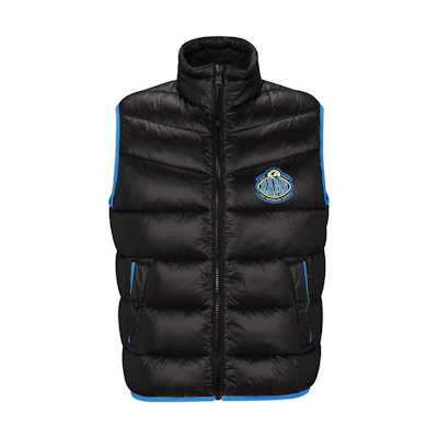 HUGO BOSS Plain Zip-Up Vest Black Color. 50505930-003