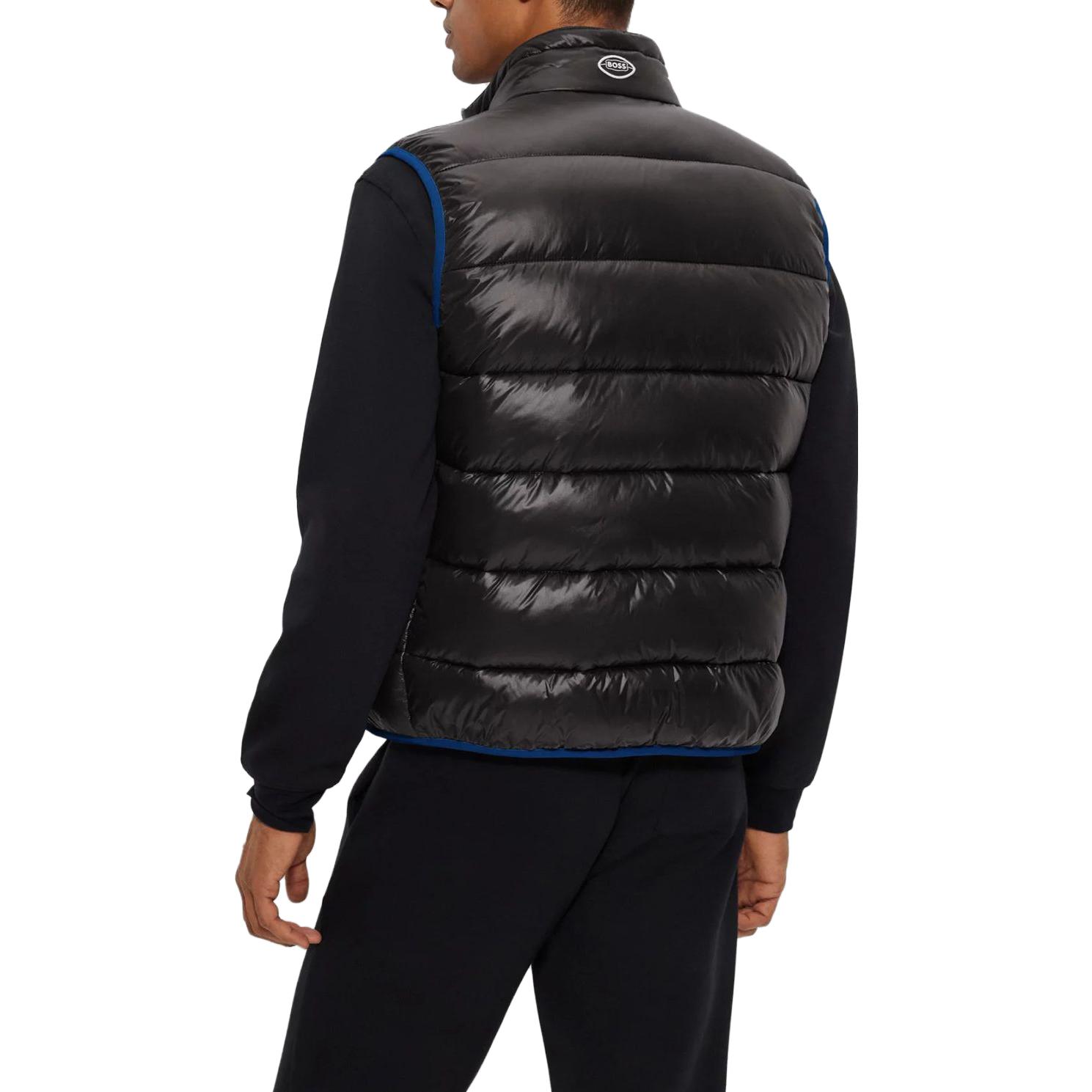 Details for ヒューゴボス プレーン ジップアップ ベスト ブラックカラー. 50505930-003