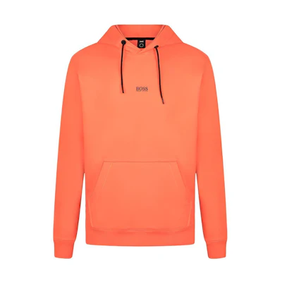 HUGO BOSS Pullover Hoodie with Logo Graphic in Orange 50459464-646