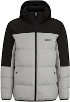 HUGO BOSS Regular-Fit Water-Repellent Down Jacket with Logo Detail - Grey. 50497558-063 HUGO BOSS Regular-Fit Water-Repellent Down Jacket with Logo Detail - Grey. 50497558-063