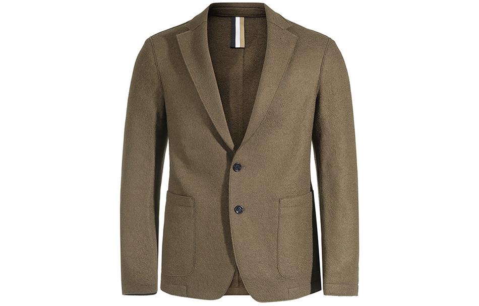 HUGO BOSS  Single-Breasted Wool Blazer Light Olive Green FW23 50502544-361