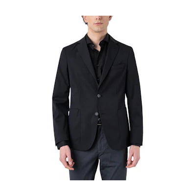 HUGO BOSS Slim-Fit Black Single-Breasted Blazer. 50509527-001