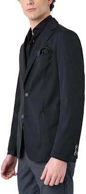 HUGO BOSS 修身版型黑色单排扣西装外套 50509527-001 Shop HUGO BOSS 修身版型黑色单排扣西装外套 50509527-001