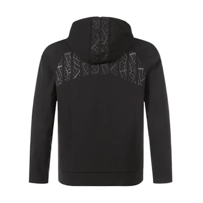 HUGO BOSS Slim-Fit Hoodie Jacket with Letter Print. 50447863-001