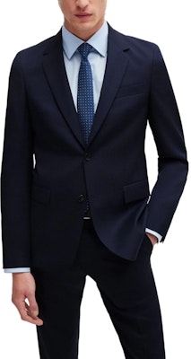 Traje HUGO BOSS Slim-Fit de Lana Virgen con Microdiseño - Azul Oscuro 50518120-404 Purchase Traje HUGO BOSS Slim-Fit de Lana Virgen con Microdiseño - Azul Oscuro 50518120-404