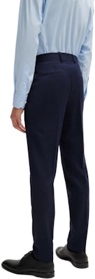 Traje HUGO BOSS Slim-Fit de Lana Virgen con Microdiseño - Azul Oscuro 50518120-404 1