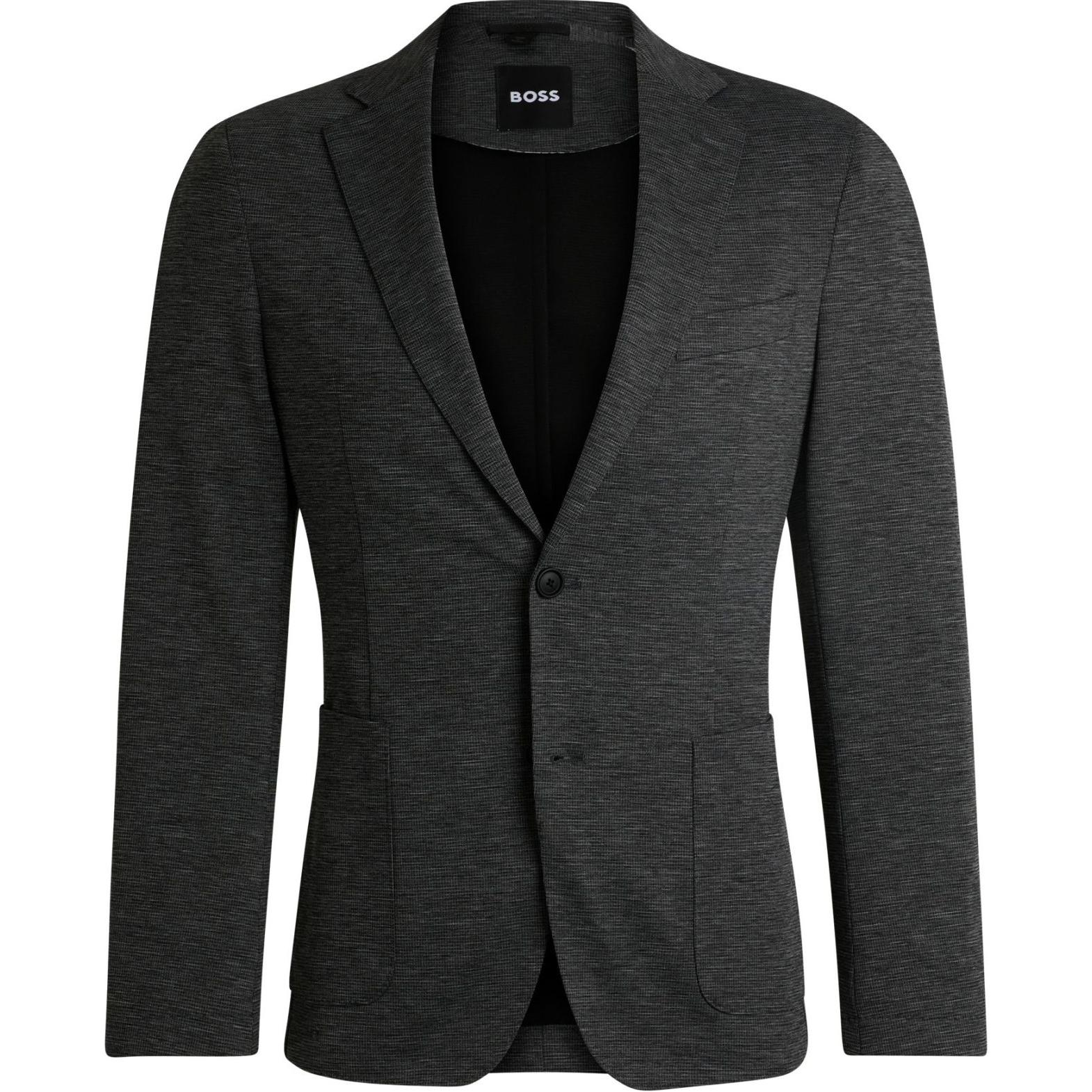 HUGO BOSS  Slim-Fit Single-Breasted Blazer Dark Grey 50529323-021