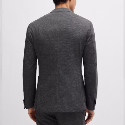 HUGO BOSS 修身單排扣西裝外套 深灰色 50529323-021 Shop HUGO BOSS 修身單排扣西裝外套 深灰色 50529323-021