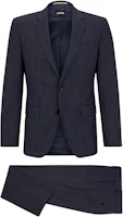 Order HUGO BOSS Slim-Fit Solid Navy Single-Breasted Suit Set 50497203-404