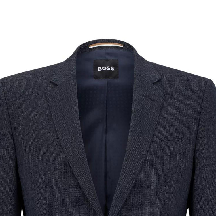 Details for HUGO BOSS 修身版深藍色單排扣西裝套裝 50497203-404