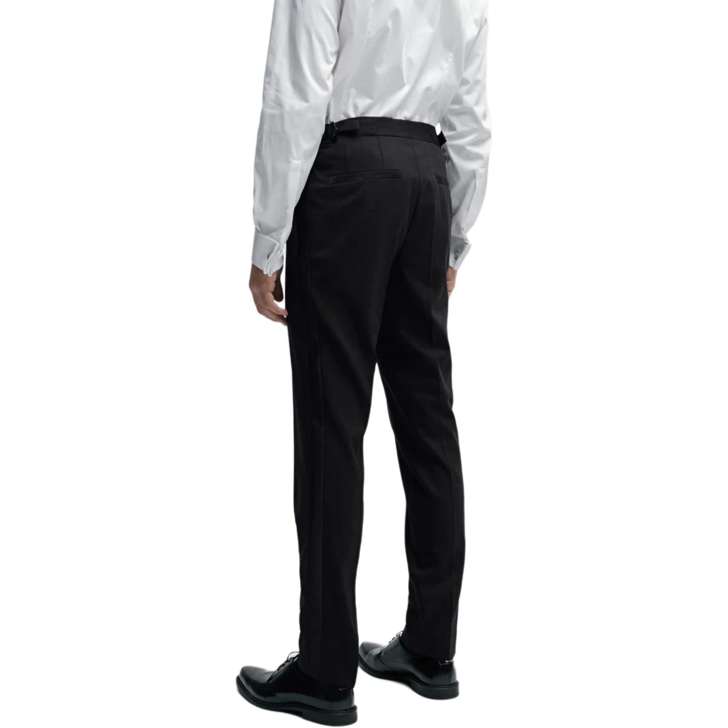 Details for ヒューゴボス スリムフィット ストレッチツイル イブニングスーツ ブラック 1ボタンデザイン 50507120-001