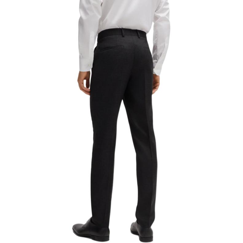 Cheap ヒューゴボス スリムフィット バージンウールスーツ ブラック マイクロパターン 50518120-001