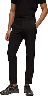 HUGO BOSS Slim Fit Black Casual Pants with Solid Letter Print. 50495497-001 Details for HUGO BOSS Slim Fit Black Casual Pants with Solid Letter Print. 50495497-001