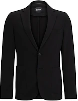 HUGO BOSS Slim Fit Black Single-Breasted Long Sleeve Blazer 50509553-001 HUGO BOSS Slim Fit Black Single-Breasted Long Sleeve Blazer 50509553-001