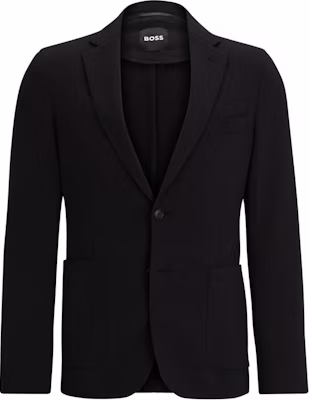 HUGO BOSS 修身版黑色单排扣长袖西装外套 50509553-001 Buy HUGO BOSS 修身版黑色单排扣长袖西装外套 50509553-001