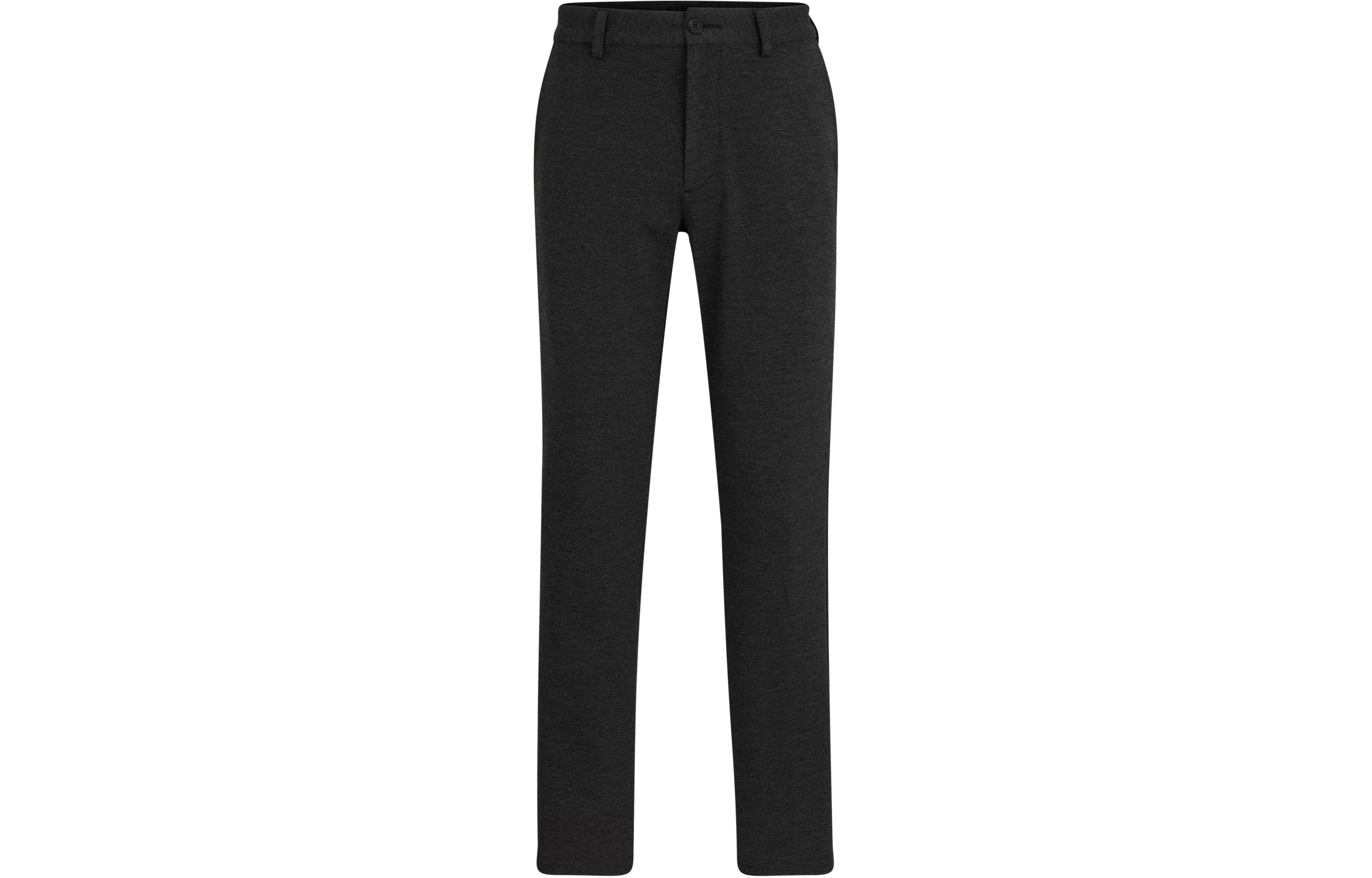 Order HUGO BOSS  Slim Fit Black Suit Trousers in Performance-Stretch Material. 50507573-001
