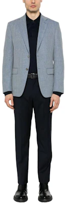 HUGO BOSS 修身人字紋西裝外套 粉藍 - SS24 系列 50509504-479 Lookbook HUGO BOSS 修身人字紋西裝外套 粉藍 - SS24 系列 50509504-479