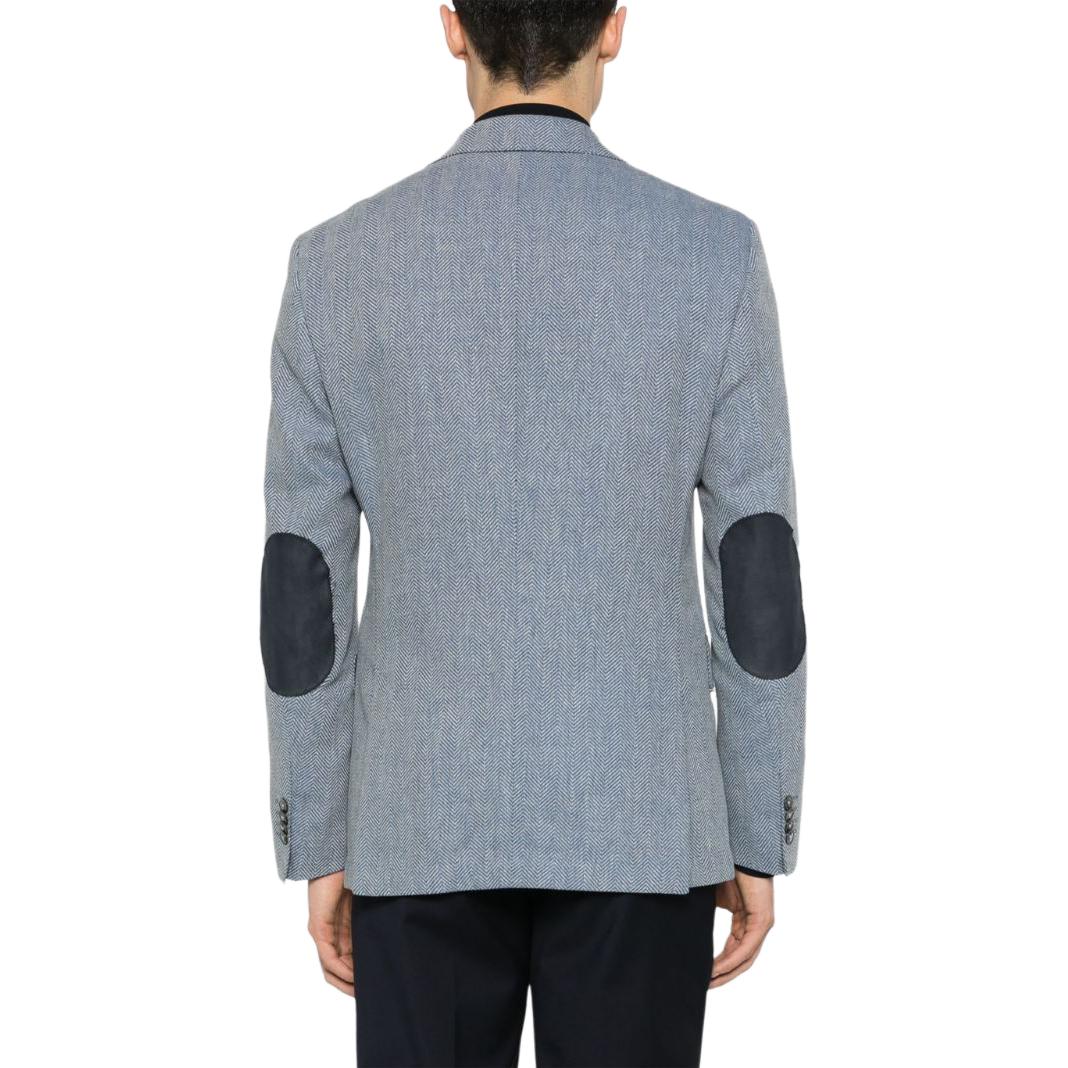 HUGO BOSS  Slim Fit Herringbone Blazer Pink Blue - SS24 Collection 50509504-479 圖 4