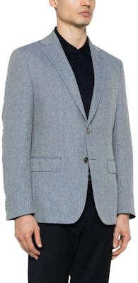 HUGO BOSS 修身人字紋西裝外套 粉藍 - SS24 系列 50509504-479 Purchase HUGO BOSS 修身人字紋西裝外套 粉藍 - SS24 系列 50509504-479