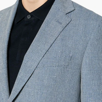 HUGO BOSS 修身人字紋西裝外套 粉藍 - SS24 系列 50509504-479 Details for HUGO BOSS 修身人字紋西裝外套 粉藍 - SS24 系列 50509504-479