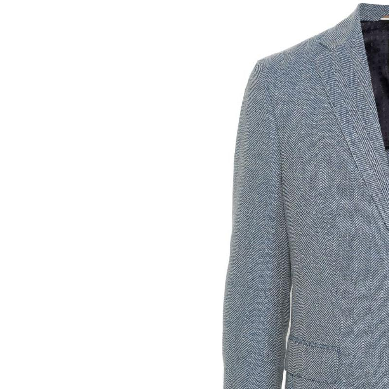 HUGO BOSS  Slim Fit Herringbone Blazer Pink Blue - SS24 Collection 50509504-479 圖 7
