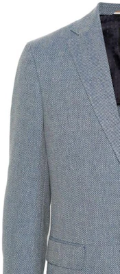 HUGO BOSS 修身人字紋西裝外套 粉藍 - SS24 系列 50509504-479 Sizing HUGO BOSS 修身人字紋西裝外套 粉藍 - SS24 系列 50509504-479