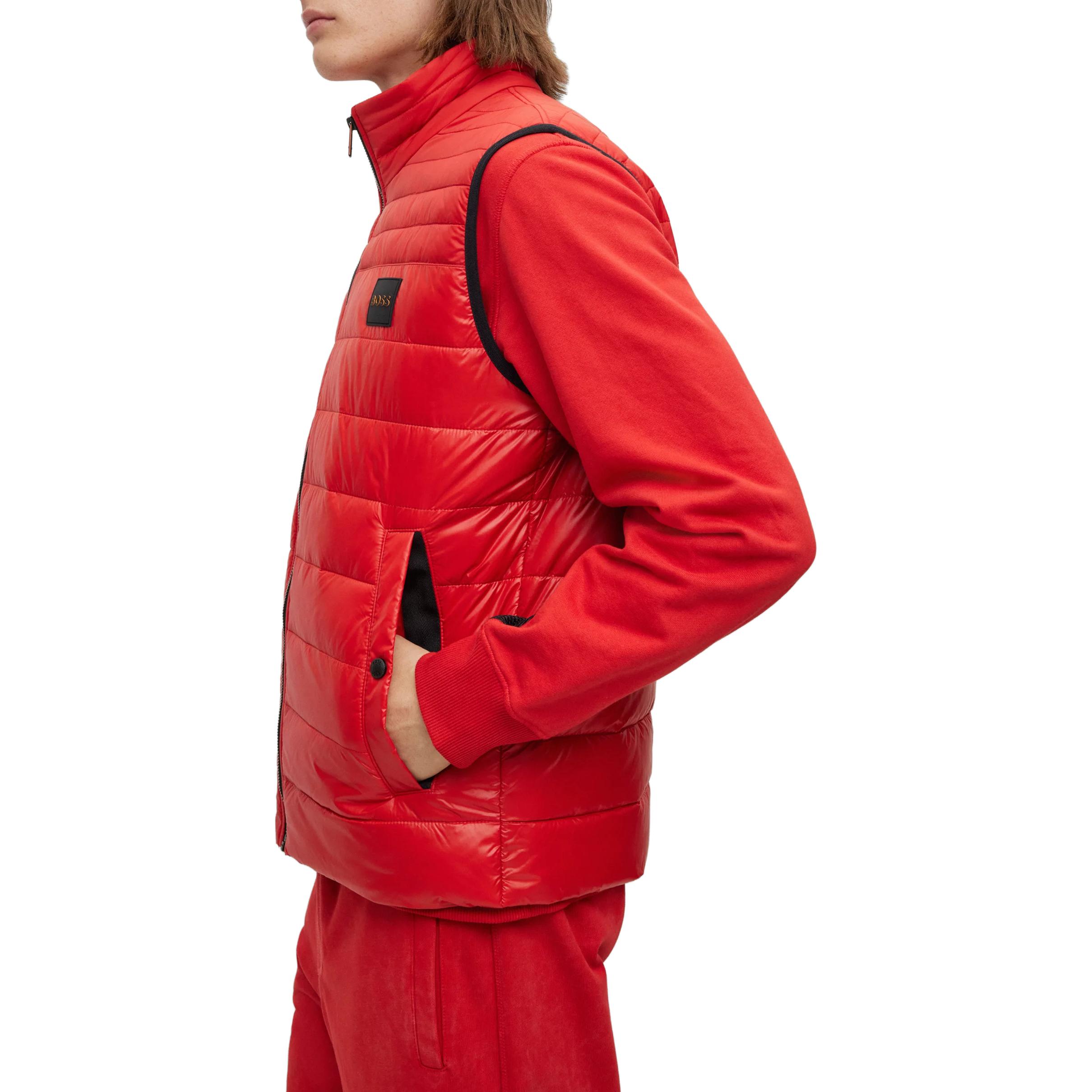 Purchase HUGO BOSS  Slim Fit Logo Print Waterproof Jacket Vest - Red 50496725-624