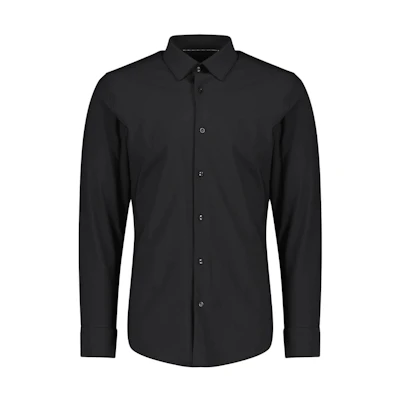 HUGO BOSS Slim Fit Long Sleeve Black Button-Up Shirt. 50503554-001