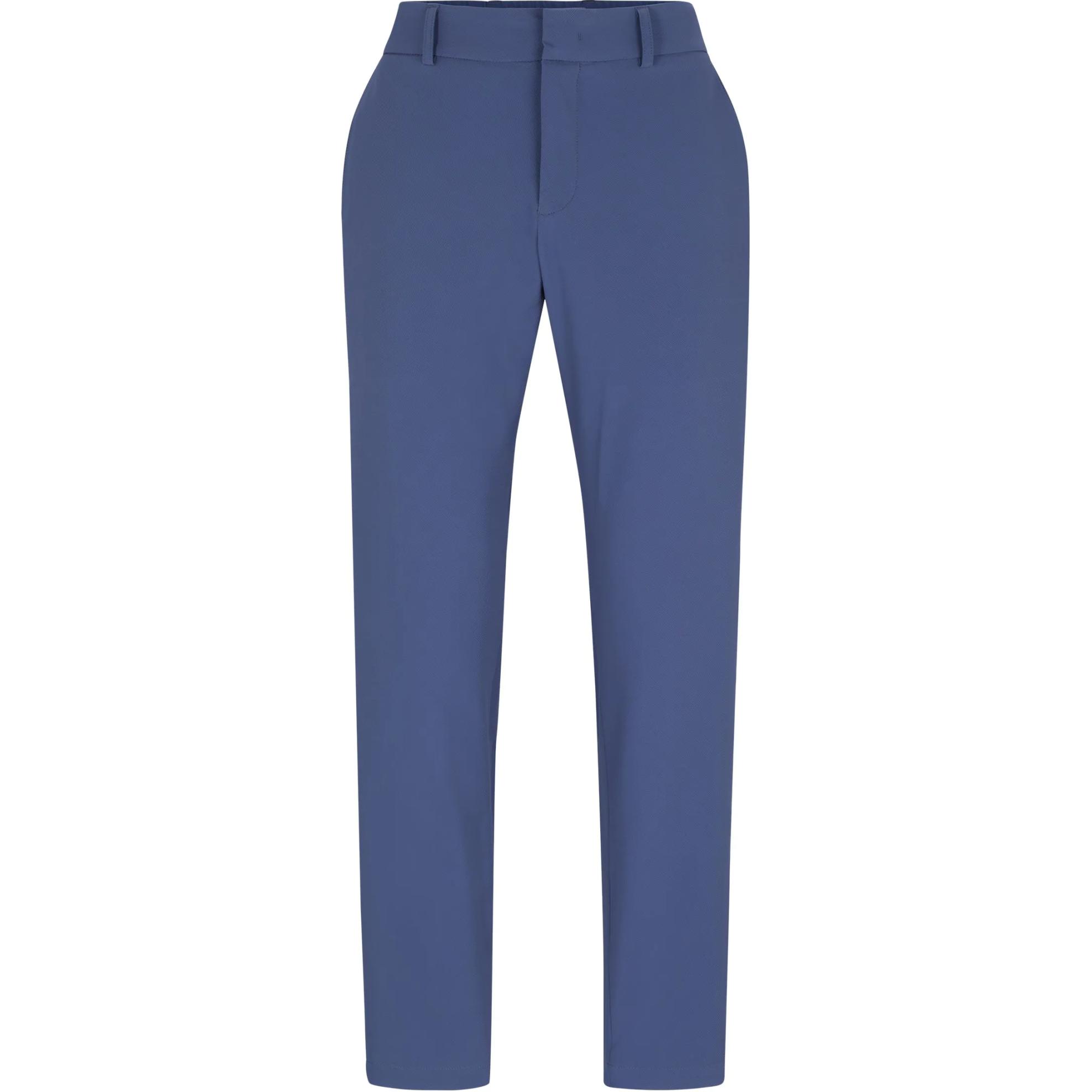 HUGO BOSS  Slim Fit Mid-Rise Zip Casual Pants Navy Blue 50521593-412