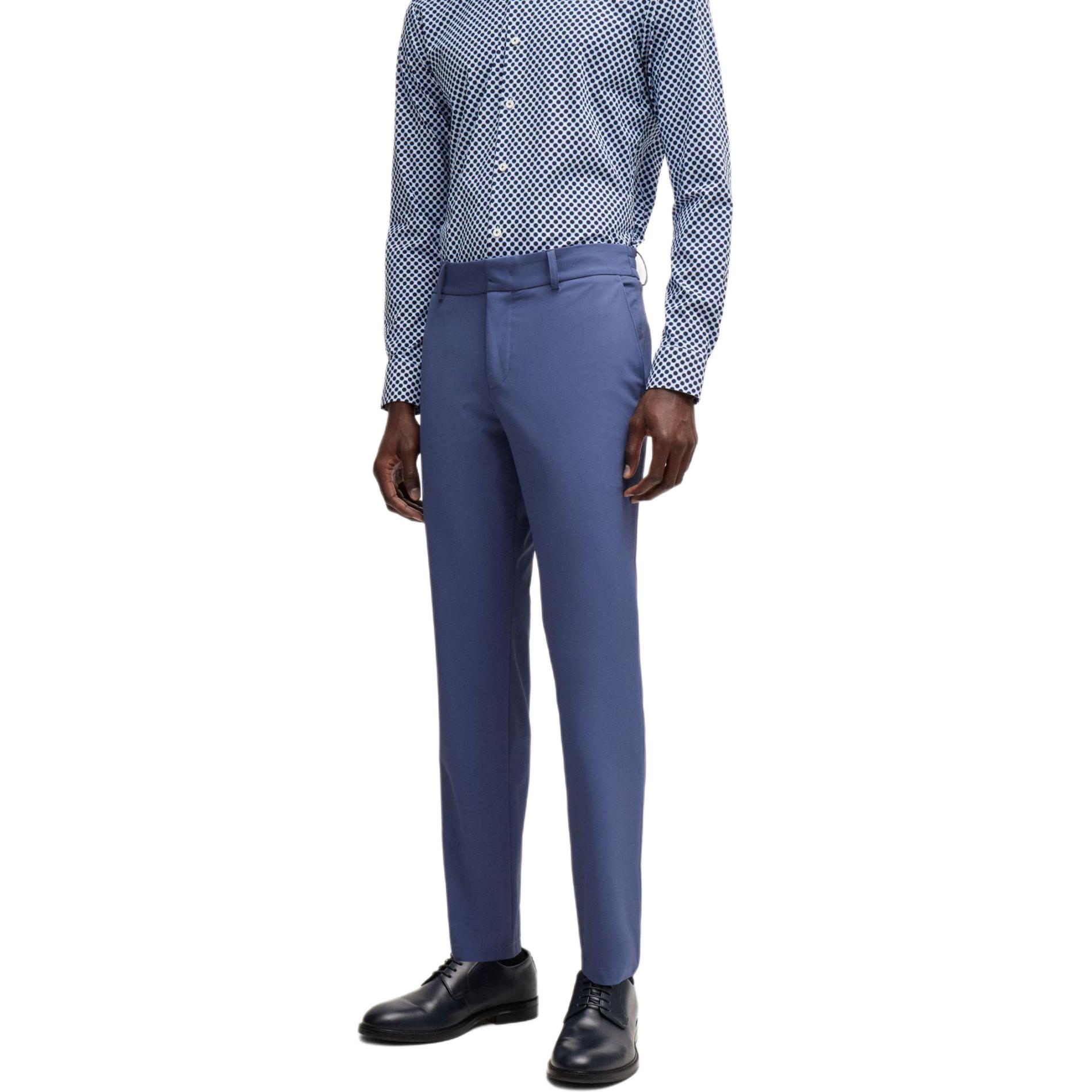 Purchase HUGO BOSS 修身中腰拉鍊休閒長褲 深藍色 50521593-412