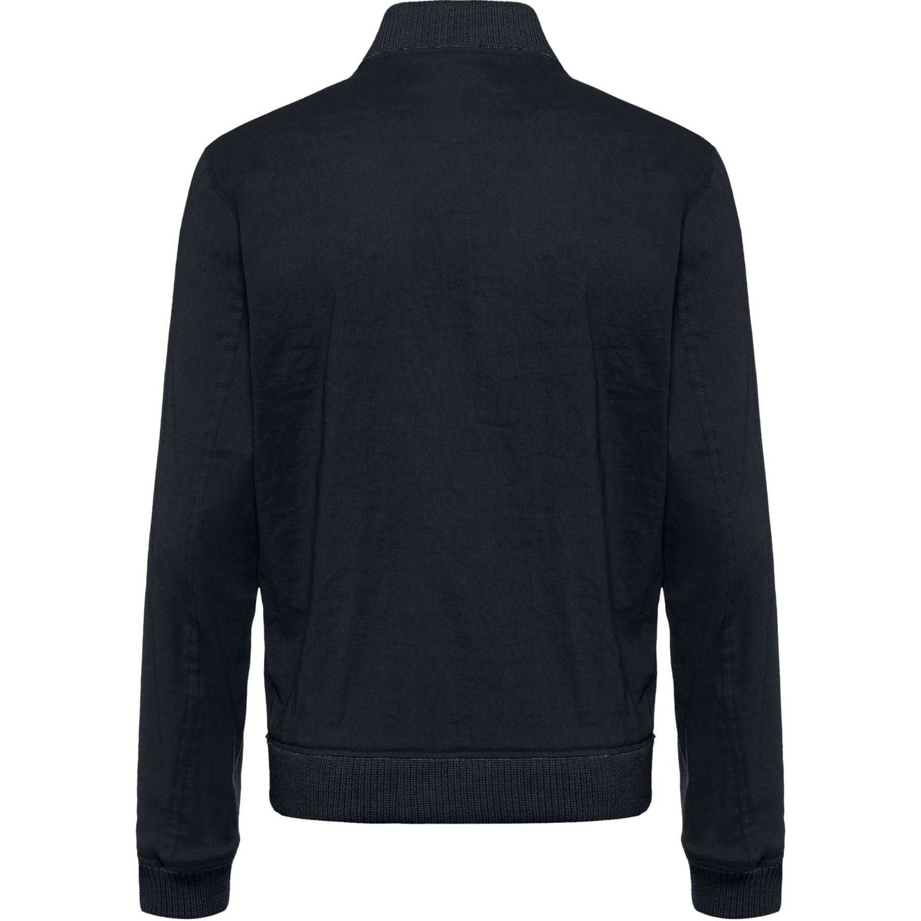 Lookbook HUGO BOSS Slim Fit Jaket Lengan Panjang Zip-Up Navy Solid 50514604-404