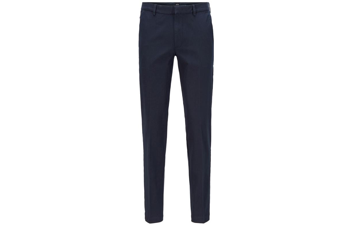 Order HUGO BOSS 修身彈性斜紋長褲 深藍色 50437895-402