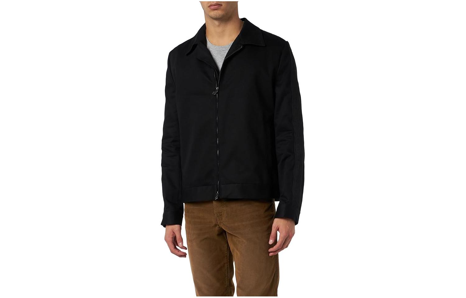 Order HUGO BOSS 經典黑色全拉鏈長袖外套 50496829-001